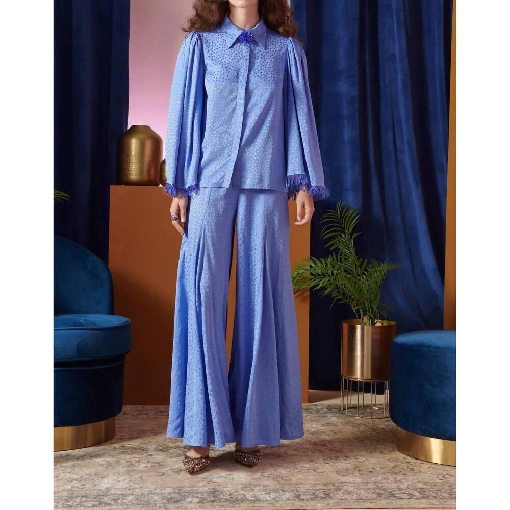 NEW CELIA B women's lynx top in blue